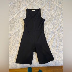Aritzia Babaton Black V Neck Jumpsuit
